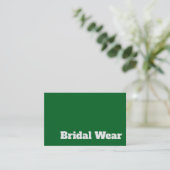 Vet en duidelijk briden en bridal Draag design Visitekaartje (Staand voorkant)