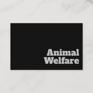 Vet en duidelijk ontwerp voor dierenwelzijn visitekaartje