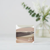 Vet en Edgy Donkerbruin Huwelijk QR Code Informatiekaartje (Staand voorkant)