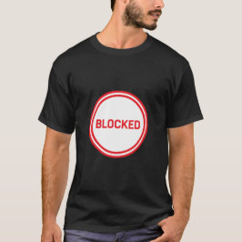 Vet en eenvoudig 'geblokkeerd' tekstontwerp t-shirt