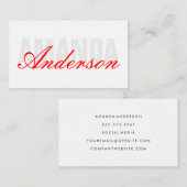 Vet en Fancy Visitekaartje (Voorkant / Achterkant)