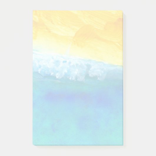 Vet en levendig Abstract Seascape schilderen Post-it® Notes (Voorkant)