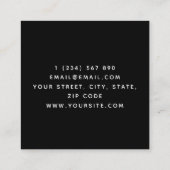 Vet en minimaal videogame testen roze controller vierkante visitekaartje (Achterkant)