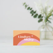 Vet en Retro Visitekaartjes (Staand voorkant)