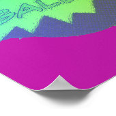 Vet en trillend Halftone Burst Poster (Hoek)