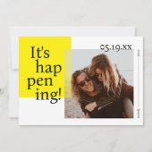 Vet en vreugdevol Bewaar de datum Fotokaart Kaart (Voorkant)