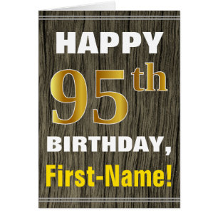 Vet, Faux Hood, Faux Gold 95th Birthday + Naam