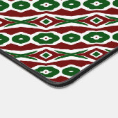 Vet Feestelijk Fun Funky Christmas Stripe Patroon Bureaumat (Hoek)