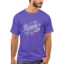 Vet, Femme en Fab - Unisex Paars T-shirt