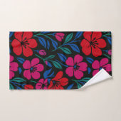 Vet Floral Pattern Bad Handdoek (Handdoek)