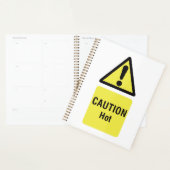 Vet Geel Waarschuwing Hot Sign Veiligheid Planner (Display)