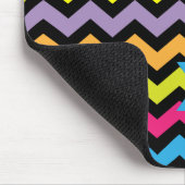 Vet gekleurde Chevron Zigzags Muismat (Hoek)