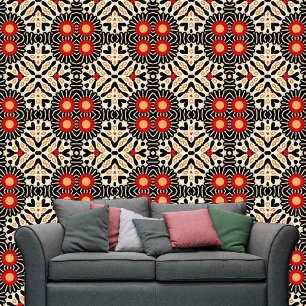 Vet gekleurde ingewikkelde etnische Boheemse volks Behang