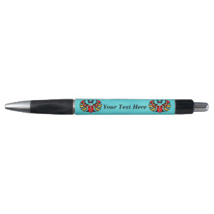 Vet gekleurde Scarab Kevers Levendig Aqua Blue Pen