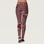 Vet gekleurde trechter cloud Leggings (Achterkant)