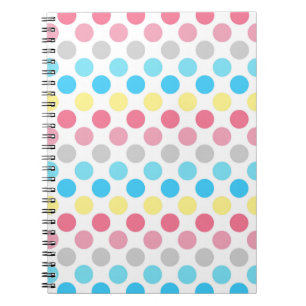 Vet Genderflux Pride Flag Kleuren Polkadots Notitieboek