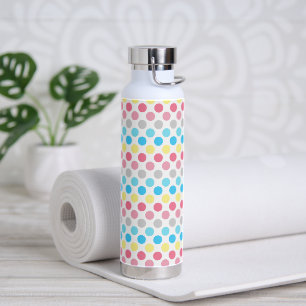 Vet Genderflux Pride Flag Kleuren Polkadots Waterfles