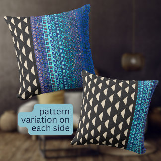 Vet geometrisch modern patroon boho kussen