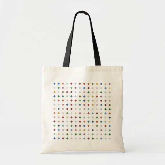 Vet Geometrische Diamond Array Mode Accessoire Pat Tote Bag (Voorkant)
