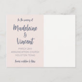 Vet Gerber Daisy Save the Date Briefkaart Sjabloon (Achterkant)