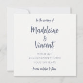 Vet Gerber Daisy Save the Date Sjabloon (Achterkant)