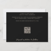 Vet Gestapeld Nummer Minimale QR-code Save the Dat Kaart (Achterkant)