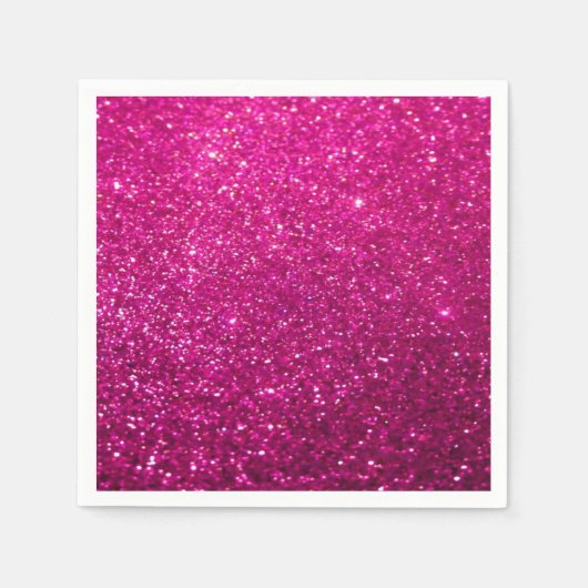 Vet glitter Achtergrond - Roze Servet (Voorkant)