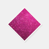 Vet glitter Achtergrond - Roze Servet (Hoek)