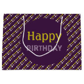 Vet goud en Paarse Groot Cadeauzakje (Voorkant)