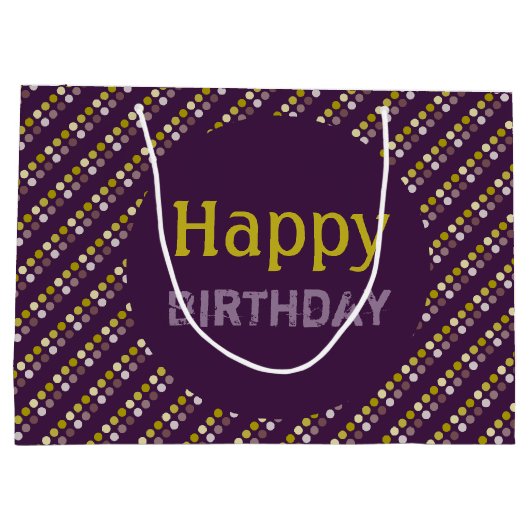 Vet goud en Paarse Groot Cadeauzakje (Achterkant)