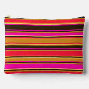 Vet Goud, Rood, Magenta & Gestreepte Pouch Etui