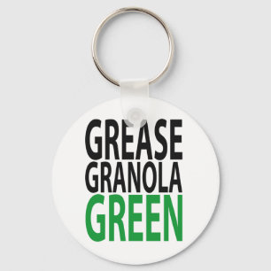 vet, granola, GREEN! Sleutelhanger