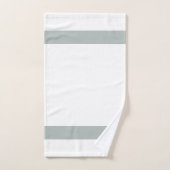 Vet grijs en wit met optioneel monogram bad handdoek (Handdoek)