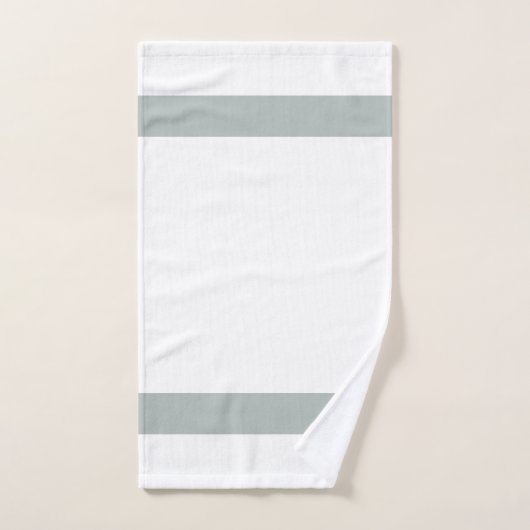 Vet grijs en wit met optioneel monogram bad handdoek (Handdoek)