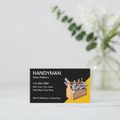 Vet Handyman Toolbox Visitekaartjes (Staand voorkant)