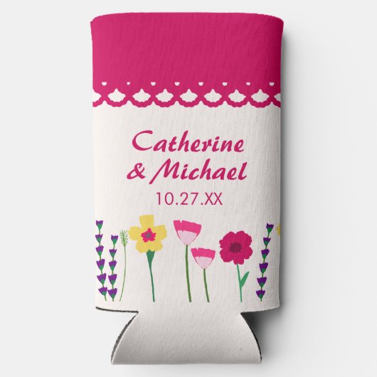 Vet & Helder Fuchsia Roze Kleurrijke Bloemen Bruil (Achterkant)