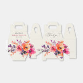 Vet Helder Roze Sinaasappel Waterverf Vrijgezellen Bedankdoosjes (Uitgevouwen)