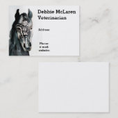 Vet horse Docteur rendez-vous et carte de visite (Devant / Derrière)