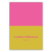 Vet Hot Roze Chartreuse Gele Aangepaste Plaats Kaa Kaart (Voorkant)