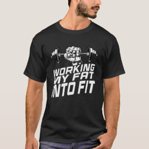 Vet Huilen Graphic Gym Gezegde van het werken van  T-shirt