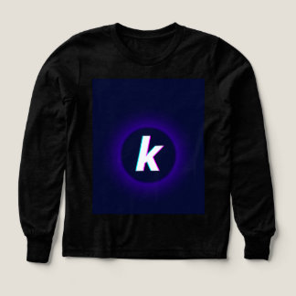Vet "K" Glow Logo Girls 'T-shirt met lange mouwen