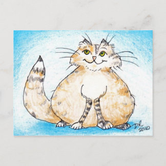 Vet Kat Vet Kat, waar ben je geweest? Briefkaart