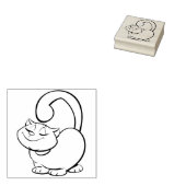 vet Kattenstempel Rubberstempel (Gestempeld)