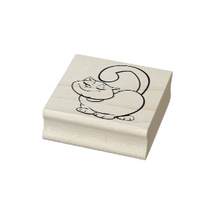 vet Kattenstempel Rubberstempel