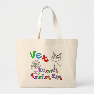 Vet Kennel Assistant T-Shirts en Gifts Grote Tote Bag