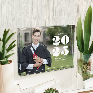 Vet "Klasse van 2025" Gepersonaliseerd Afstuderen Fotoblokken