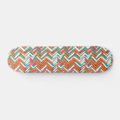 Vet Kleur Visgraat Chevron patroon Skateboard (Horizontaal)