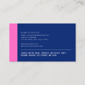 Vet kleurenblok - roze en blauw, geen logo visitekaartje (Voorkant)