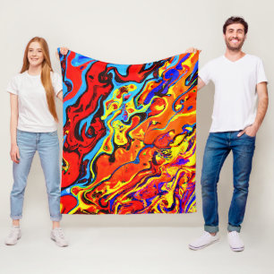 Vet kleurpatroon fleece deken