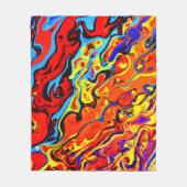 Vet kleurpatroon fleece deken (Voorkant)